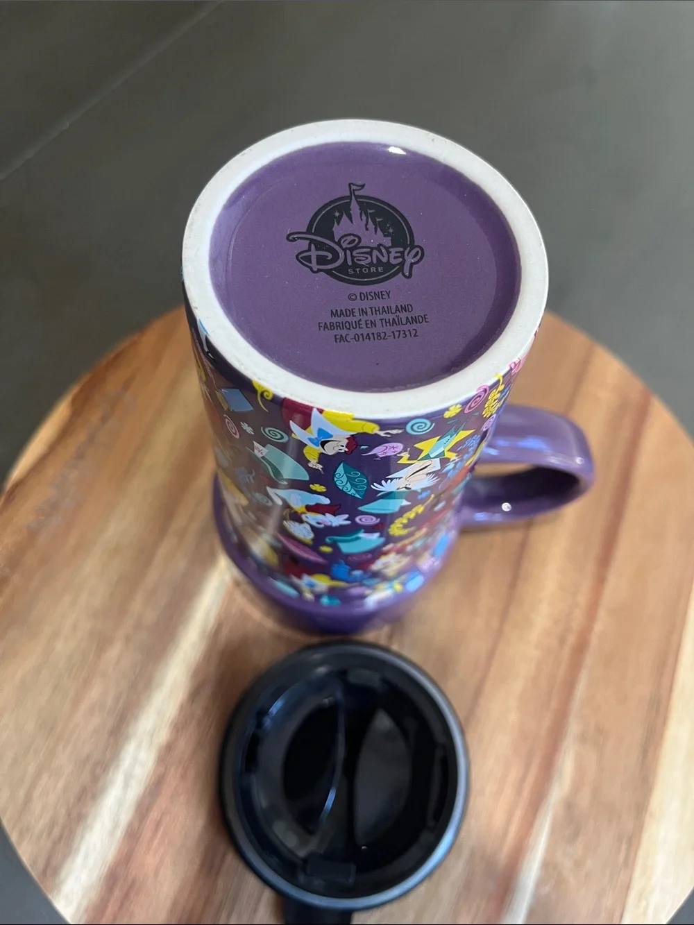 Disney Alice in Wonderland Ceramic Travel Mug with Lid